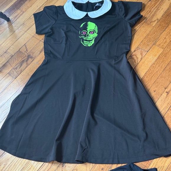 Sourpuss Dresses & Skirts - Sourpuss Ghoul Skater Dress size XL Deadstock
